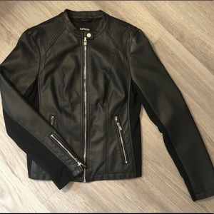 Black Express Women’s Faux Leather Jacket